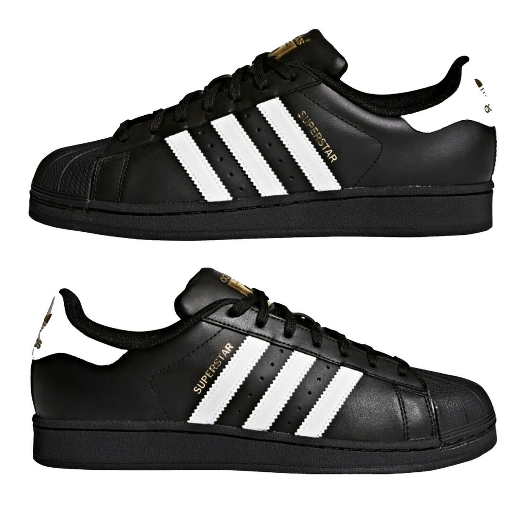 NWOB adidas B27140 ORIGINALS SUPERSTAR FOUNDATION Men's Size 19 BLACK/WHITE 7121